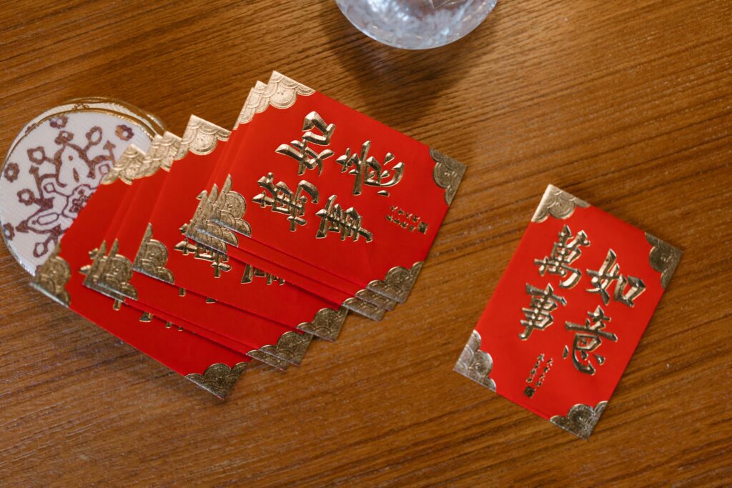 Red envelopes Chinese new year